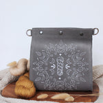 Grey Suede Fibre Foliage Project Bag