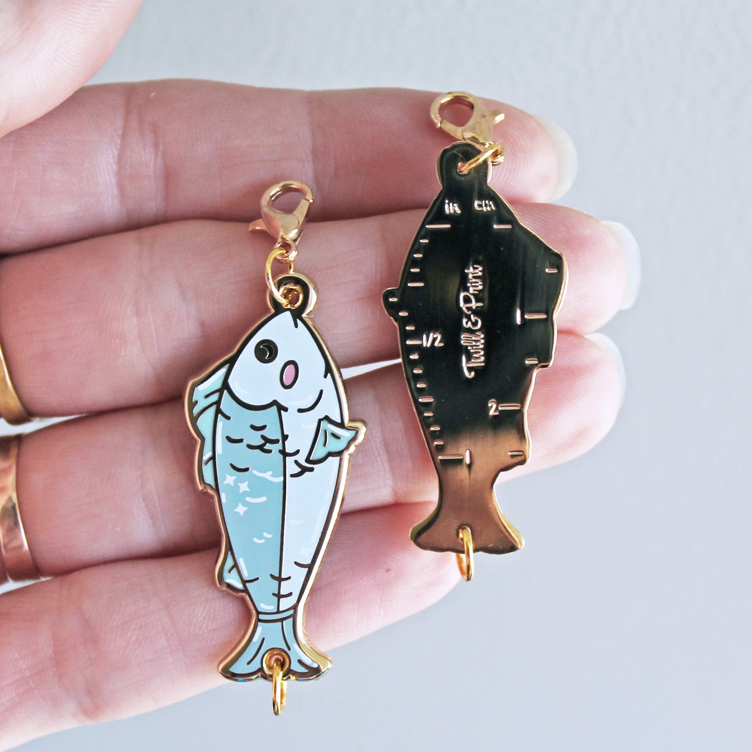 Progress Tab Keeper / Stitch Marker - Fishy