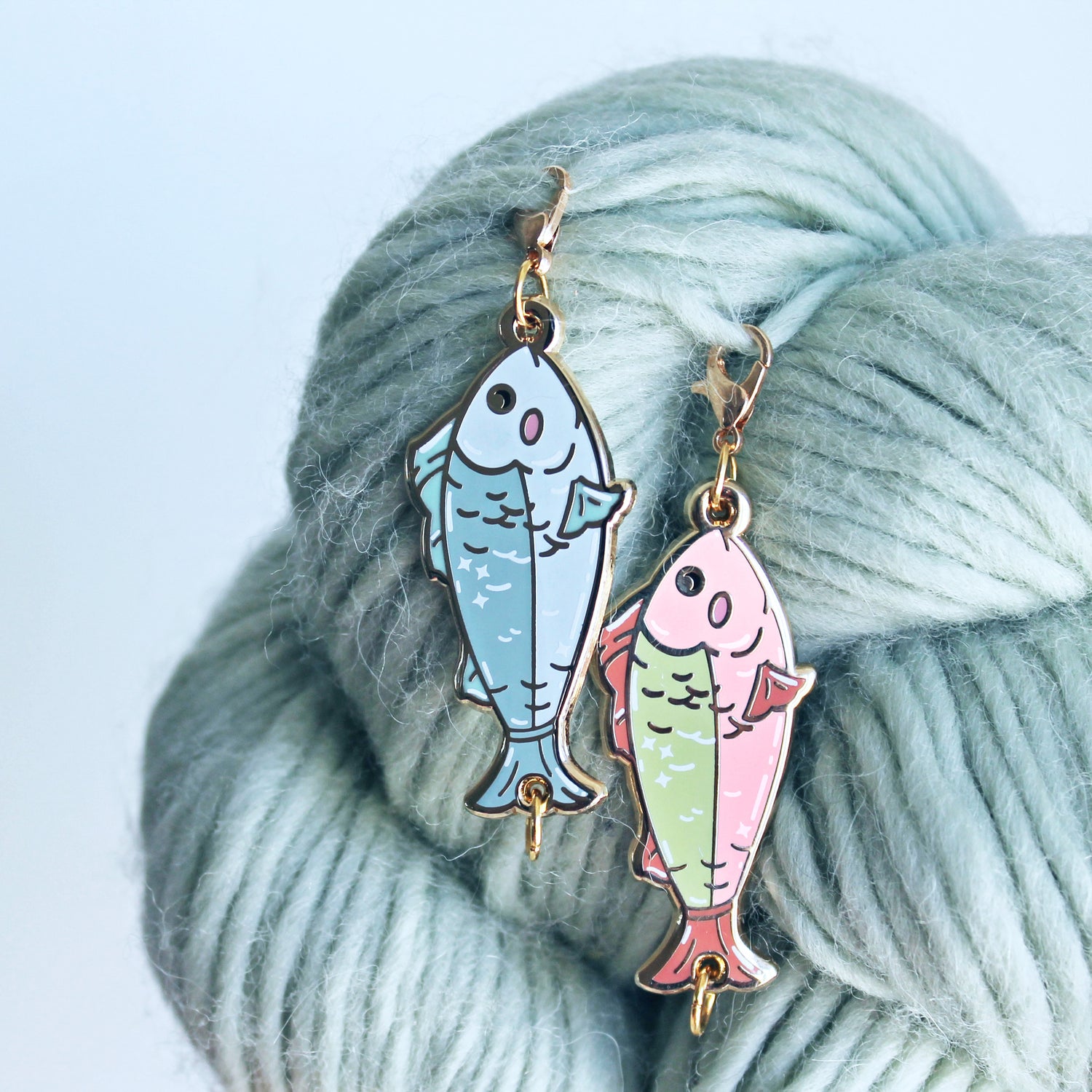 Progress Tab Keeper / Stitch Marker - Fishy