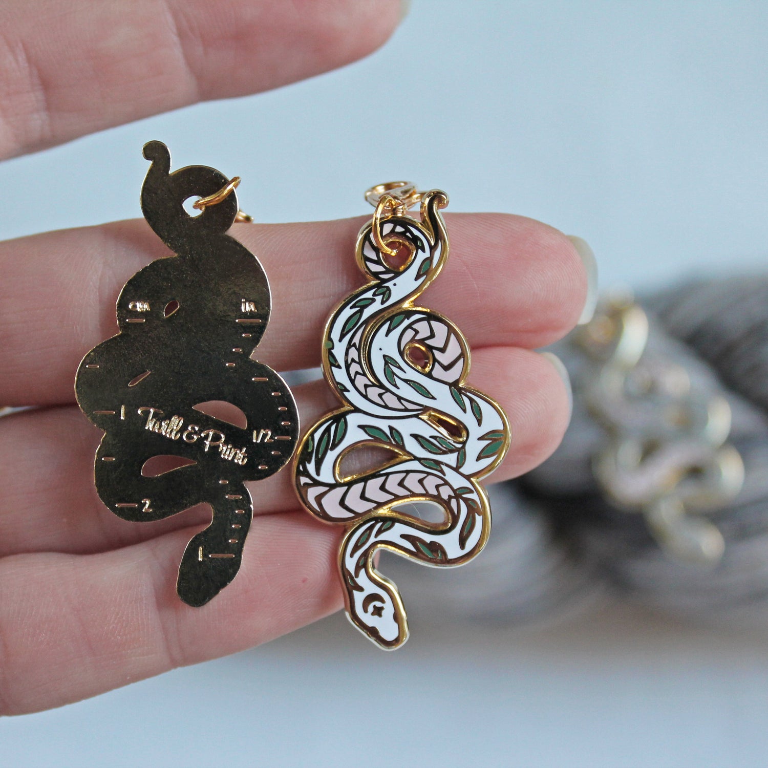 Progress Tab Keeper / Stitch Marker - Snake