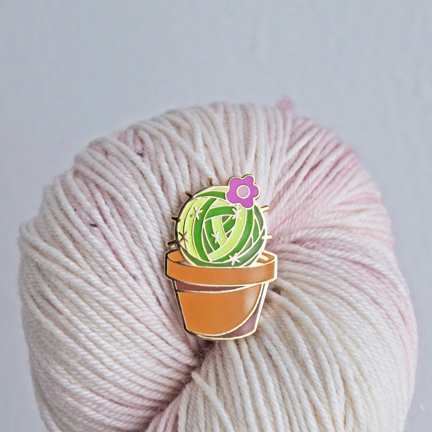 Prickly Yarn Enamel Pin