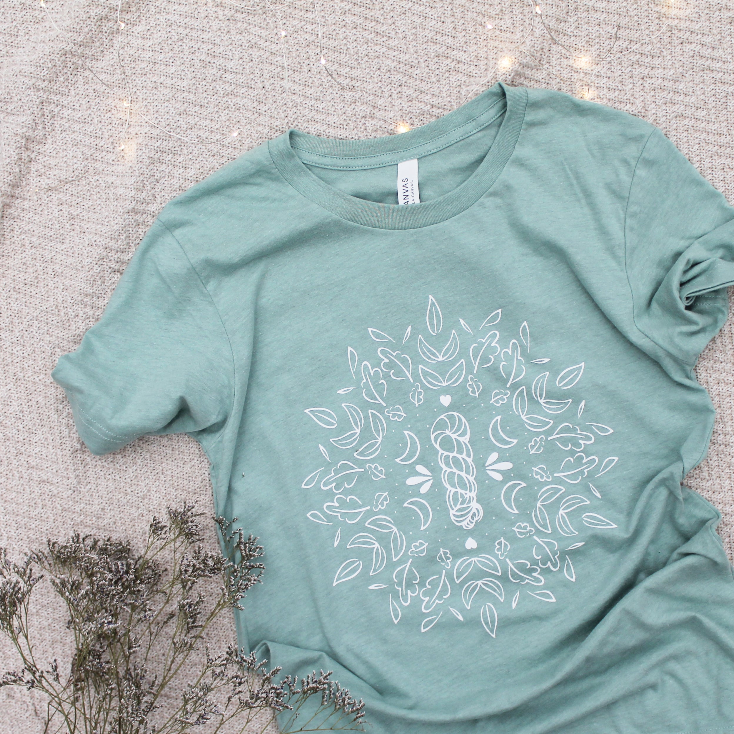 & T-shirt – Fibre Print Foliage Twill