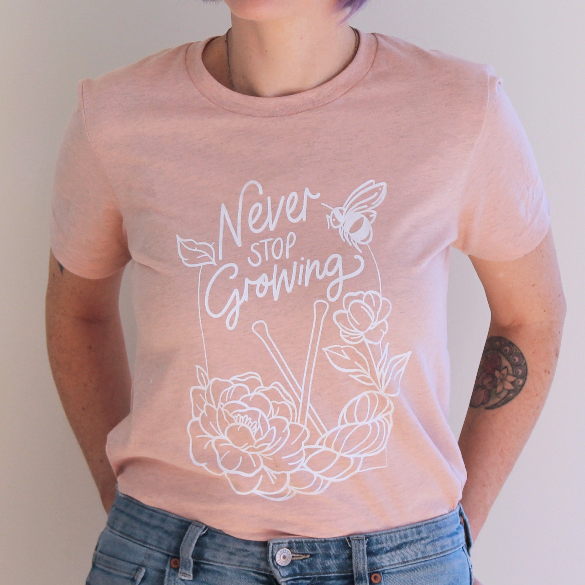 Never Stop Growing T-shirt