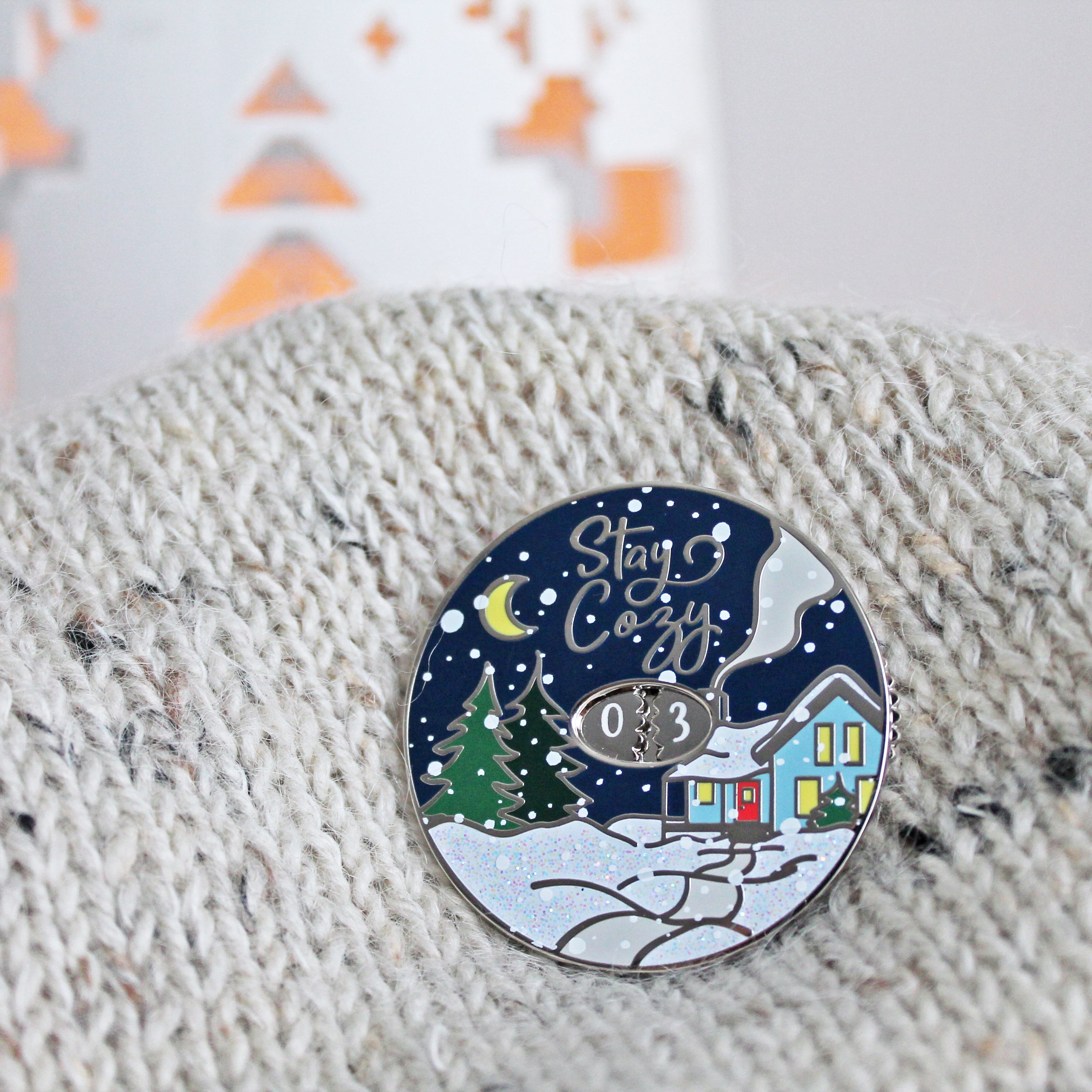 Limited Edition: Winter Row Counter Enamel Pin