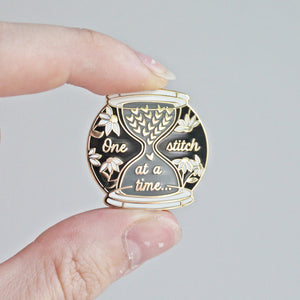 One Stitch At A Time Enamel Pin
