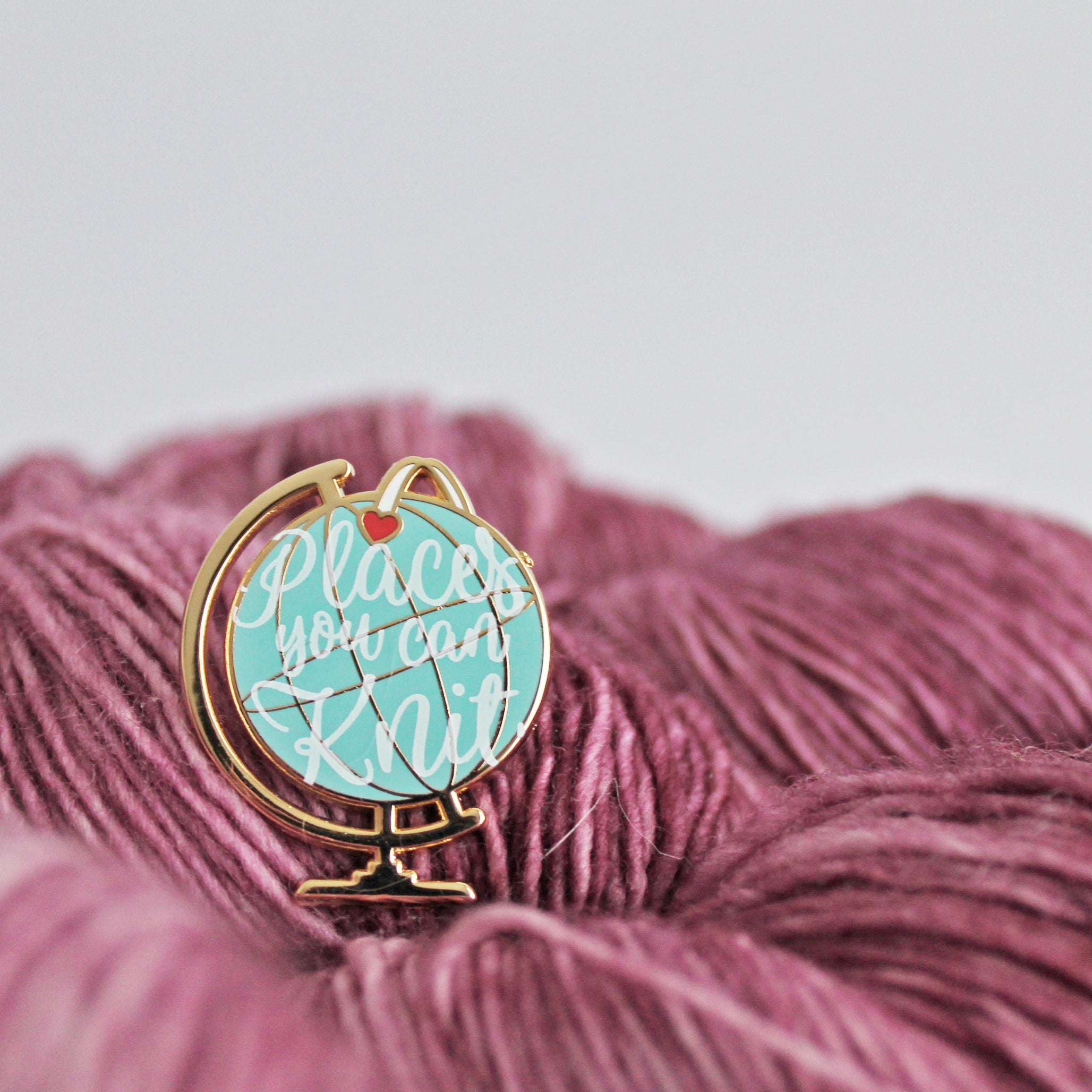 Places You Can Knit Enamel Pin