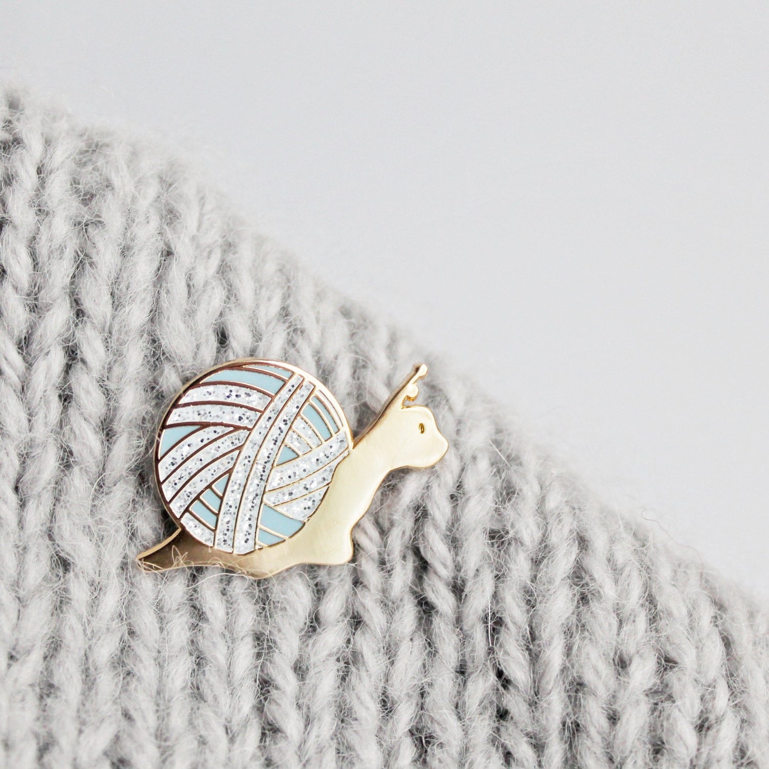 Slow Knitter Enamel Pin