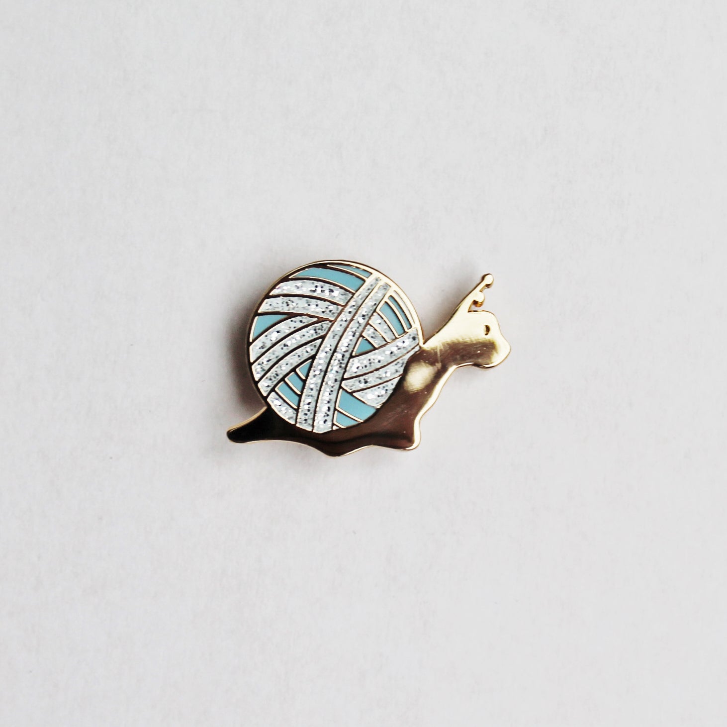 Slow Knitter Enamel Pin