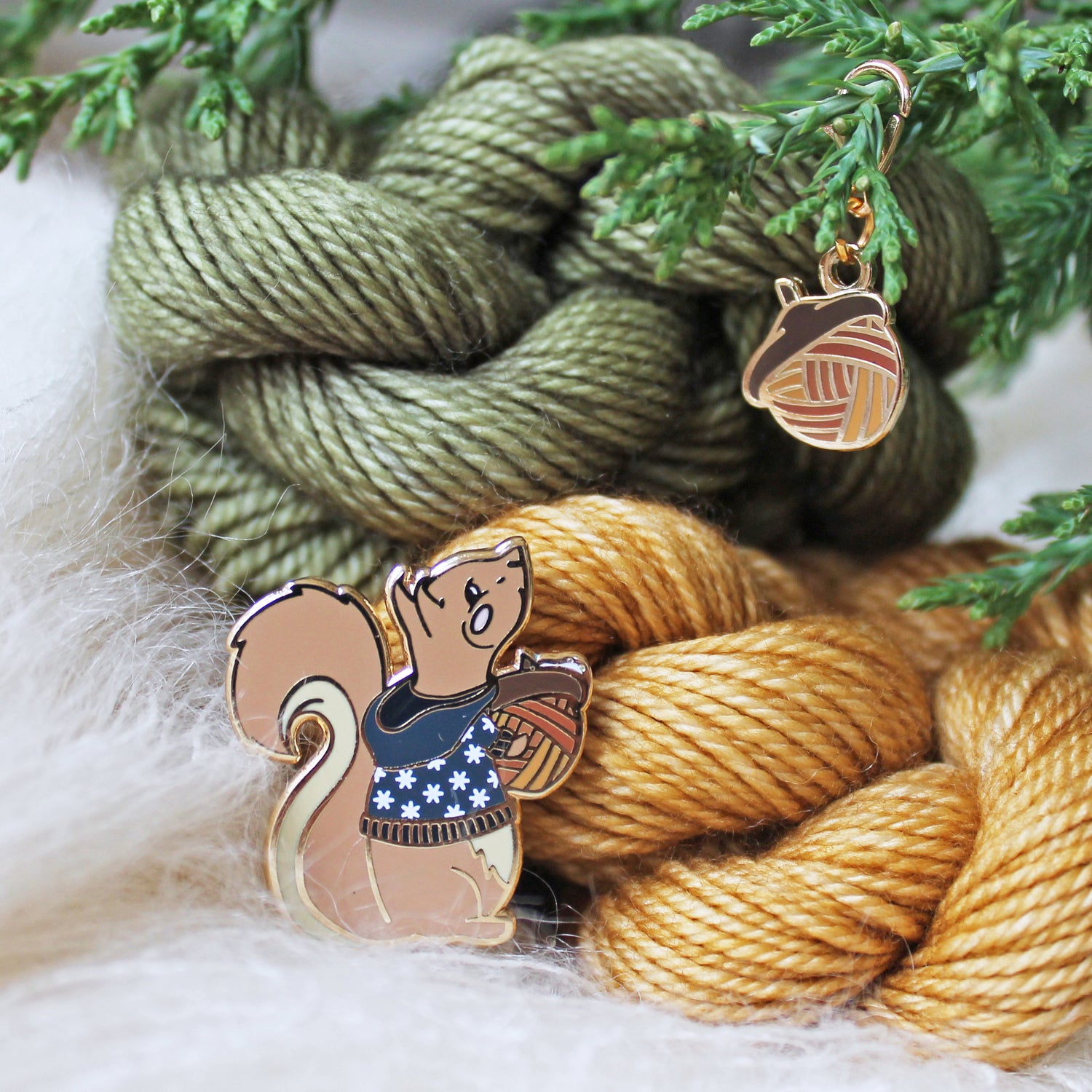 Stash Squirrel Enamel Pin