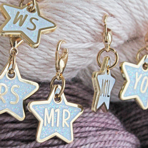 Glitter Star Knitter's Helpers Progress Keepers/ Stitch Markers (INDIVIDUAL)